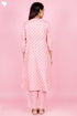 Chanderi Silk Kurta And Pant Set With Block Print